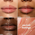 e.l.f. Glow Reviver Plumping Lip Oil, Tinted Lip Plumper For A High-Shine, Plump Finish, Infused With Jojoba Oil, Vegan & Cruelty-Free, Apricot Feelings