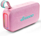 Bluetooth Speaker White Elephant Gifts: Christmas Stocking Stuffers for Men Adults Teens, 30H Playtime, Portable Wireless Speakers, Powerful Bass, Lightshow, Birthday Beach Vacation Essentials, Pink