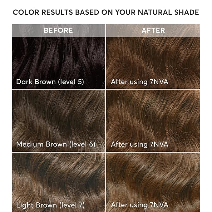Madison Reed Radiant Hair Color Kit - 7NVA Light Cool Brown (Veneto Brown), Dimensional Gray Hair Blending Permanent Hair Dye, PPD-Free & Ammonia-Free, 1 Pack
