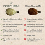 Batana Oil for Hair Growth ‒ Cold Pressed with No Smoky Odor ‒ 100% Pure & Natural from Honduras ‒ Nourishes, Moisturizes & Restores Hair ‒ 3.4 oz.