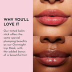 LAWLESS Women's Forget the Filler Lip Plumping Line Smoothing Tinted Balm, Cherry Vanilla, Red, 0.09 Ounce