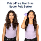 Crave Naturals Glide Thru Detangling Brush for Adults and Kids - Detangler Brush for Curly or Straight, Wet or Dry Hair - Gentle on Tangles Hair Comb - 7.5x3-Inch, Pink and Purple (Pack of 2)