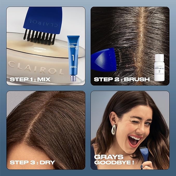 Clairol Root Touch-Up by Nice'n Easy Permanent Hair Dye, 2B Blue Black Hair Color, Pack of 1