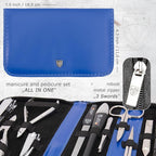 3 Swords Germany - brand quality 11 piece manicure pedicure grooming kit set for professional finger & toe nail care scissors clipper fashion leather case in gift box, Made by 3 Swords