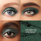 Julep Eyeshadow 101 Cream-to-Powder Waterproof Shadow Stick – Evergreen Shimmer – Long-Lasting, Crease-Proof, Deep Green Shimmer Cream Eyeshadow with Built-in Smudger
