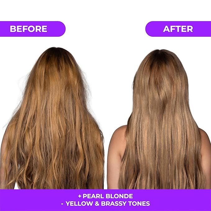 Naissant Pearl Blonde Purple Shampoo & Toning Mask Set | Ultra High-Purity Pigments | Neutralizes Yellow & Brassy Tones | Hyaluronic Acid & Biotin | Paraben & Sulfate Free | 2 x 10.1 Fl Oz