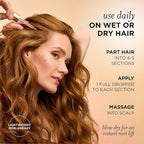 Pantene Abundant & Strong 3-Piece Regimen with B5 Complex + Niacinamide, Shampoo (13.5 oz), Conditioner (8 oz), Serum (2 oz) for Hair Loss, Thinning, Anti-Breakage, Volume - Grows Healthier