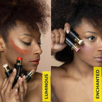 Cream Contour Stick Set – Blush, Bronzer & Highlighter Trio | Hydrating, Buildable, High-Pigment Makeup with Shea Butter & Vitamin E | Phoenix Beauty Gift Set (Enchanted)