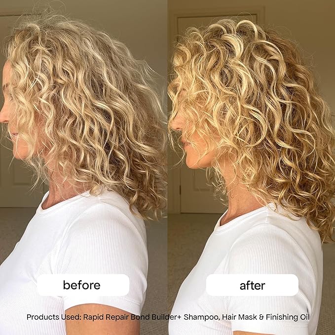 BONDIBOOST Rapid Repair Bond Builder + Shampoo for Damaged Hair [16.90 fl oz], Strengthening Formula for Restoring + Rebuilding Hair, Deep Conditioning + Nourishing Treatment for Healthier Results