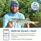 Tinted Zinc Oxide Sport Sunscreen Stick SPF 30, 3.7oz by Waxhead - 25% Non-Nano Zinc Oxide, 4 Food-Grade Ingredients, Sweat & Water Performance, Reef-Safe Mineral Face Stick for Kids & Sensitive Skin