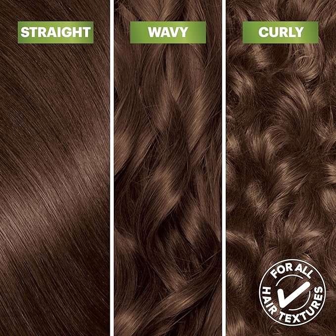 Garnier Nutrisse Ultra Coverage Hair Color, 600 Deep Light Natural Brown (Spiced Hazelnut) Permanent Hair Dye (Packaging May Vary)