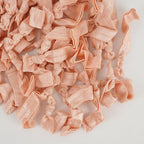 MEEDEE 100 Pack Peach Hair Ties For Women No Crease Soft Elastic Ribbon No Damage Peach Hair Ties Knotted Ouchless Hair Ribbon Yoga Hair Ribbons Elastic Bracelets