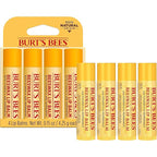 Burt's Bees Lip Balm - Original Beeswax, Lip Moisturizer With Responsibly Sourced Beeswax, Tint-Free, Natural Origin Conditioning Treatment, 4 Tubes, 0.15 oz.