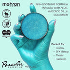 Mehron Paradise FX Metallics – Metallic Blue 1.4 oz | Professional Water Activated Shimmering Metallic Paint for Raves, Costumes, Special Effects, Halloween, Stage, Screen, Theater & Cosplay FX