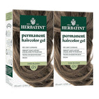 Herbatint Permanent Hair Dye - 6N Dark Blonde - For Up To 100% Gray Coverage of Resistant Gray Hair - Ammonia-Free, Alcohol-Free & Vegan - Salon Influenced Hair Color 5.75 fl oz (2 Pack)