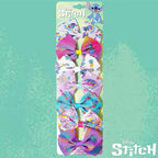 LUV HER Disney Stitch Hair Bows - 7 Pcs 4 Inch Bow Bundle - Hair Accessories Gift Set - Alligator Clip - Ages 3 +