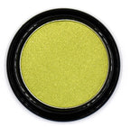Chartreuse Bright Neon Yellow Green Shimmer Pressed Powder Single Vegan Eyeshadow; Talc, Paraben & Cruelty Free