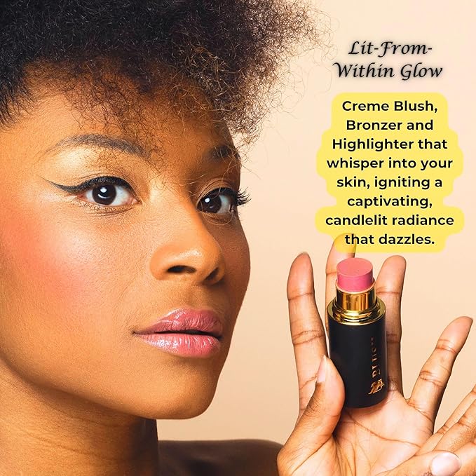 Contour Trio with Cream Blush, Bronzer & Highlighter - Buildable, Pigmented Hydrating Formula with Shea Butter, Vitamin E, Hyaluronic Acid & Squalane; Gift Set (Twilight, Regular Trio)