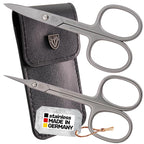 3 Swords Germany - Nail scissors and EXTRA fine Cuticle scissors - MEGASET - stainless steel, extra sharp - Made in Germany