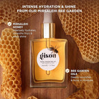 Gisou Honey Infused Hair Oil Mini - Hydrating & Frizz Control Treatment with Mirsalehi Honey, Adds Shine & Heat Protectant for All Hair Types, 0.7 Fl Oz