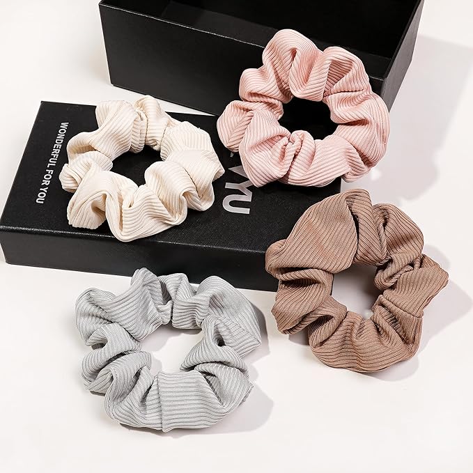 Hair Ties Scrunchies for Women's, for Girls Big Scrunchies Both for Thick Hair or Thin Hair Curl Hair No Crease Ponytail Holder No Hurt Your Hair
