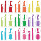 MEEDEE Rainbow Elastic Hair Ties, 100 Pack No-Crease Soft Ribbon Hair Accessories for Women, Knotted Ouchless Ponytail Holders, Yoga & Workout Styling, Versatile as Elastic Bracelets