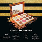 EBIN NEW YORK Egyptian Sunset - Secret of Pharaoh Eyeshadow Palette, Highly Pigmented and Blendable, Cruelty-Free, Long-Lasting Matte & Shimmer