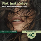 Herbatint Permanent Hair Dye For Women - 4C Ash Chestnut - For Up To 100% Gray Coverage of Resistant Gray Hair - Ammonia-Free, Alcohol-Free & Vegan - Salon Influenced Hair Color 5.75 fl oz