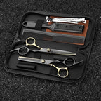 Hair Cutting Scissors Kit, Fcysy Professional Barber Shears Set with Hair Scissors Thinning Shears, Tijeras para Cortar Cabello Haircutting Sheers Hair Cut Blending Salon Scissor for Men Women Pet