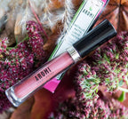 Aromi Rosy Peach Metallic Liquid Lipstick | Long-Lasting Lip Color with Shimmery Finish, Rose Gold Shade (Pumpkin Spice)