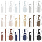 MEEDEE Neutral Tones Hair Accessories 100 Pack - Soft, No-Crease Elastic Hair Ties, Knotted for Pony Tails and Yoga, Ouchless and Stretchy Ribbon Bracelets for Women