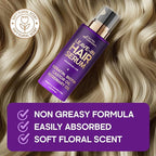 Hydrating Hair Serum – Keratin Hair Treatment for Dry, Frizzy, Damaged Hair – Biotin, Castor & Rosemary Oils – Anti‑Frizz, Heat Protectant & Split Ends Repair for Smooth, Shiny Hair, Pack of 2