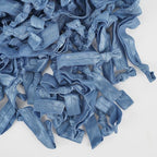 MEEDEE 100 Pack Smoke Blue Hair Ties For Women Blue No Crease Knotted Hair Ties Soft No Damage Elastic Hair Ribbon Ouchless Yoga Elastic Bracelets