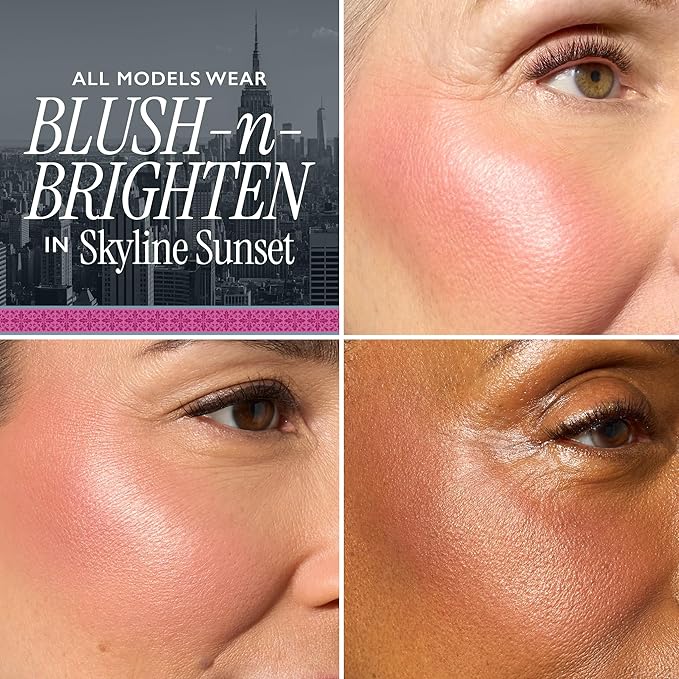 LAURA GELLER NEW YORK Holiday 2025 Limited Edition Baked Blush-n-Brighten Marbleized Blush - Skyline Sunset - Pink Color for Cheeks