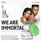 Immortal NYC Matte Styling Extreme Dry Look Pomade - 7 out of 9 Holding Ability, Matte Finish - All Natural Water-Based Hair Wax for Men - No Residue, All Hair Types