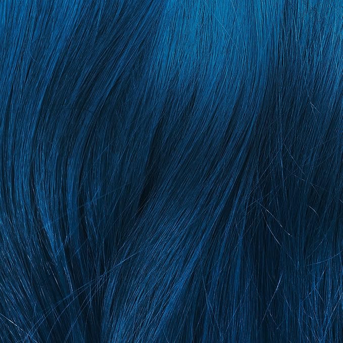 Lime Crime Full Coverage Unicorn Hair Dye, Blue Smoke - Damage-Free Semi-Permanent Hair Color Conditions & Moisturizes - Temporary Hair Tint Kit Has A Sugary Citrus Vanilla Scent - Vegan