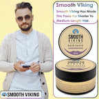Smooth Viking Hair Paste for Men - Hair Styling Cream with Minimal Shine & Medium Hold Hair Products for Men, Hair Cream for Men, Styling Paste for Textured Messy Hairstyle - Made in USA, 2oz