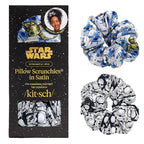 Kitsch x Star Wars R2-D2 & Stormtrooper Scrunchies for Women- Softer Than Silk Scrunchie - No Crease Hair Ties - Perfect For Day And Night Creaseless Hair Accessories for Girls | Ideal Gifts for Women