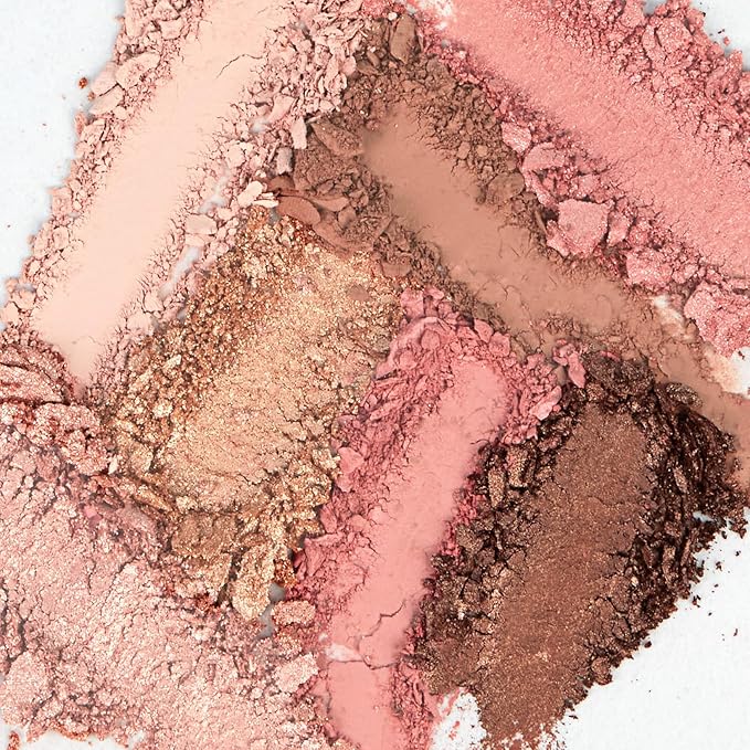 Petite N Pretty Beginner CactiCali Makeup Set for Kids, Teens, & Tweens - Natural Eyeshadow and Cheek Makeup Palette & 10k Shine Lip Gloss (Diamond Heist)