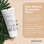 Mineral SPF 50 Sunscreen | Infused with Aloe Vera | Vegan and Cruelty-Free | Hawaii 104 Reef Act Compliant | Broad Spectrum with UVA/UVB Protection | Natural & Non-Oily | 3.3 FL OZ