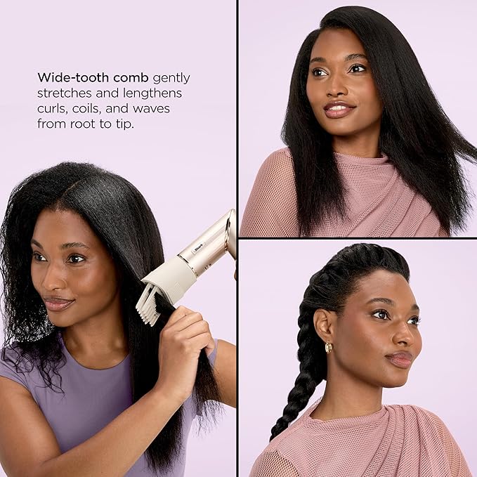 Shark HD435 FlexStyle Air Styling & Drying System, Powerful Hair Blow Dryer & Multi-Styler with Auto-Wrap Curlers, Curl-Defining Diffuser, Oval Brush, & Concentrator Attachment, Stone