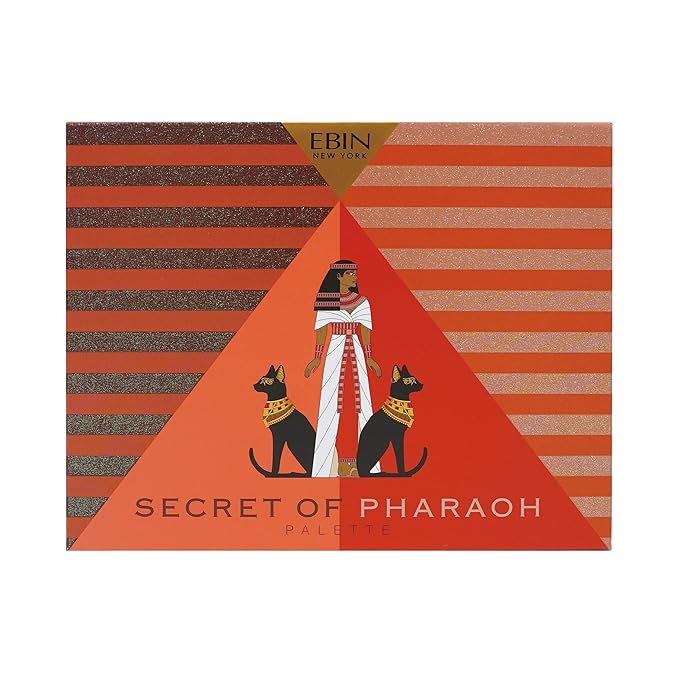EBIN NEW YORK Coral Oasis - Secret of Pharaoh Eyeshadow Palette, Highly Pigmented and Blendable, Cruelty-Free, Long-Lasting Matte & Shimmer