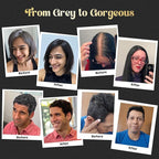 Herbishh Hair Color Shampoo for Gray Hair – Natural Hair Dye Shampoo – Colors Hair in Minutes – Lasts Up To 3-4 Weeks – 500ML – 3-In-1 Hair Color – Colors, Cleanses, and Conditions (Black)