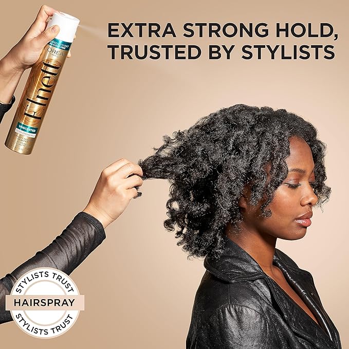 L'Oreal Paris Elnett Satin Hairspray Extra Strong Hold Unscented 11 oz; (Packaging May Vary)