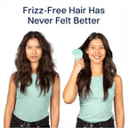 Crave Naturals Glide Thru Detangling Hairbrush That Glides Through Tangles for Wet, Dry and Damaged Hair - Gentle Detangler Styling Tool for Adults, Kids, Men and Women - 7.5 x 3 in, Turquoise