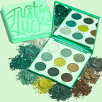 ColourPop Just My Luck Green Eyeshadow Palette - Green & Neutral Eyeshadow Palette with Matte & Metallic Finishes - High-Pigment Eye Makeup with a Long-Wearing Formula (0.3 oz)