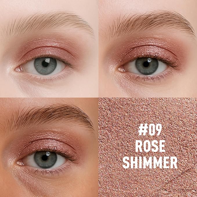 FV Cream Shimmer Eyeshadow Stick，Long Lasting & Waterproof, Multi-Use & High Pigment Eyeshadow Makeup Stick (Rose Shimmer)