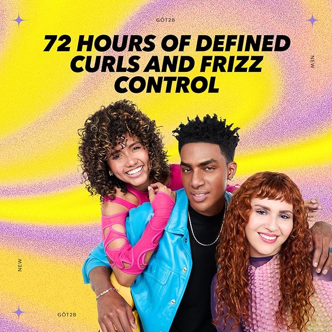 Got2B Curled Curl Defining Jelly, 15 Fl Oz, Curl Gel with 72-Hour Frizz Control, Locks in Moisture for Wavy, Curly & Coily Hair, Light Hold, No Crunch Vegan Formula with Vitamin E and Argan Oil