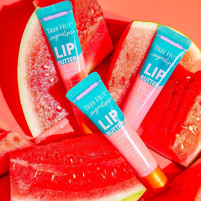 Tree Hut Sugarlips Lip Butter, Lock in Moisture & Nourish Skin for Full, Hydrated Lips, Essential Lip Care, 0.52 Fl oz.