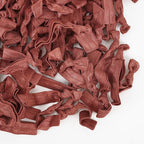 MEEDEE 100 Pack Rust Color Hair Ties For Women No Crease Soft Elastic Ribbon No Damage Rust Hair Ties Knotted Ouchless Hair Ribbon Yoga Hair Ribbons Elastic Bracelets